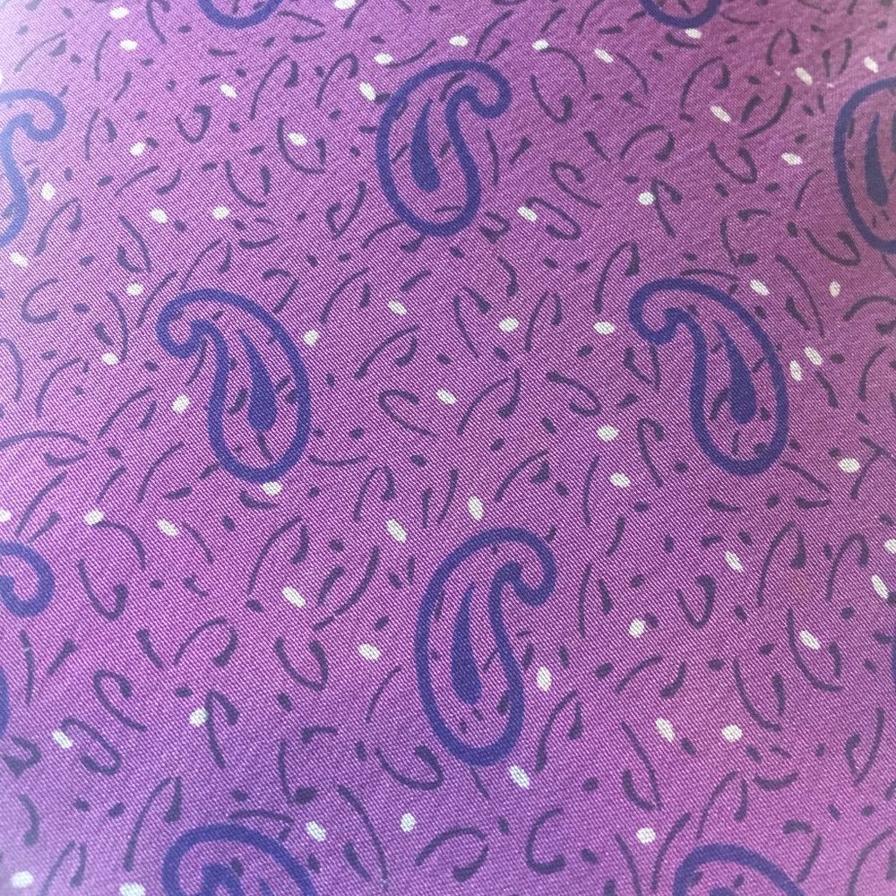 YSL silk vintage impressionist paisley EUC